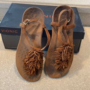 Tan Vionic sandals